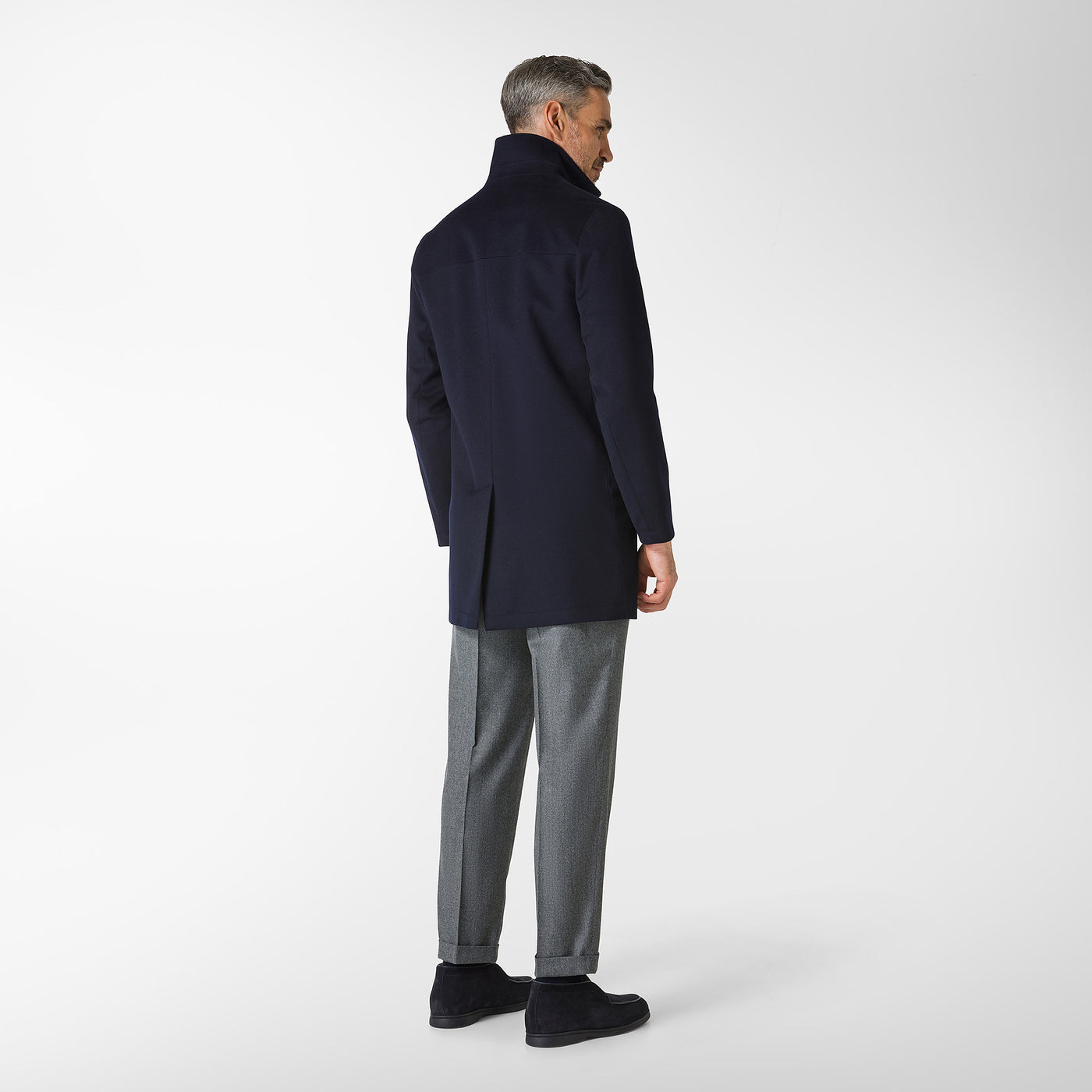 Meyer coat in Doeskin Tech Wool