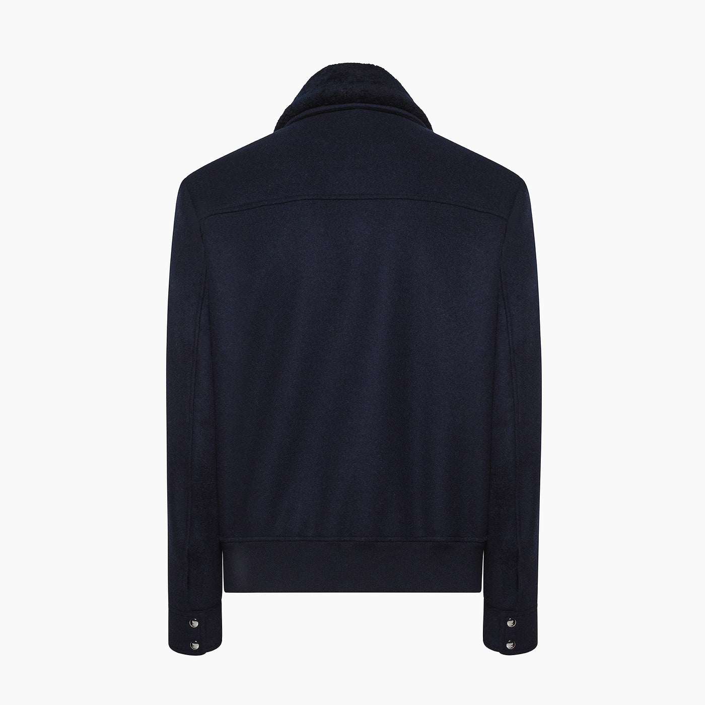 NADAL Bomber in Wool with Shearling Collar
