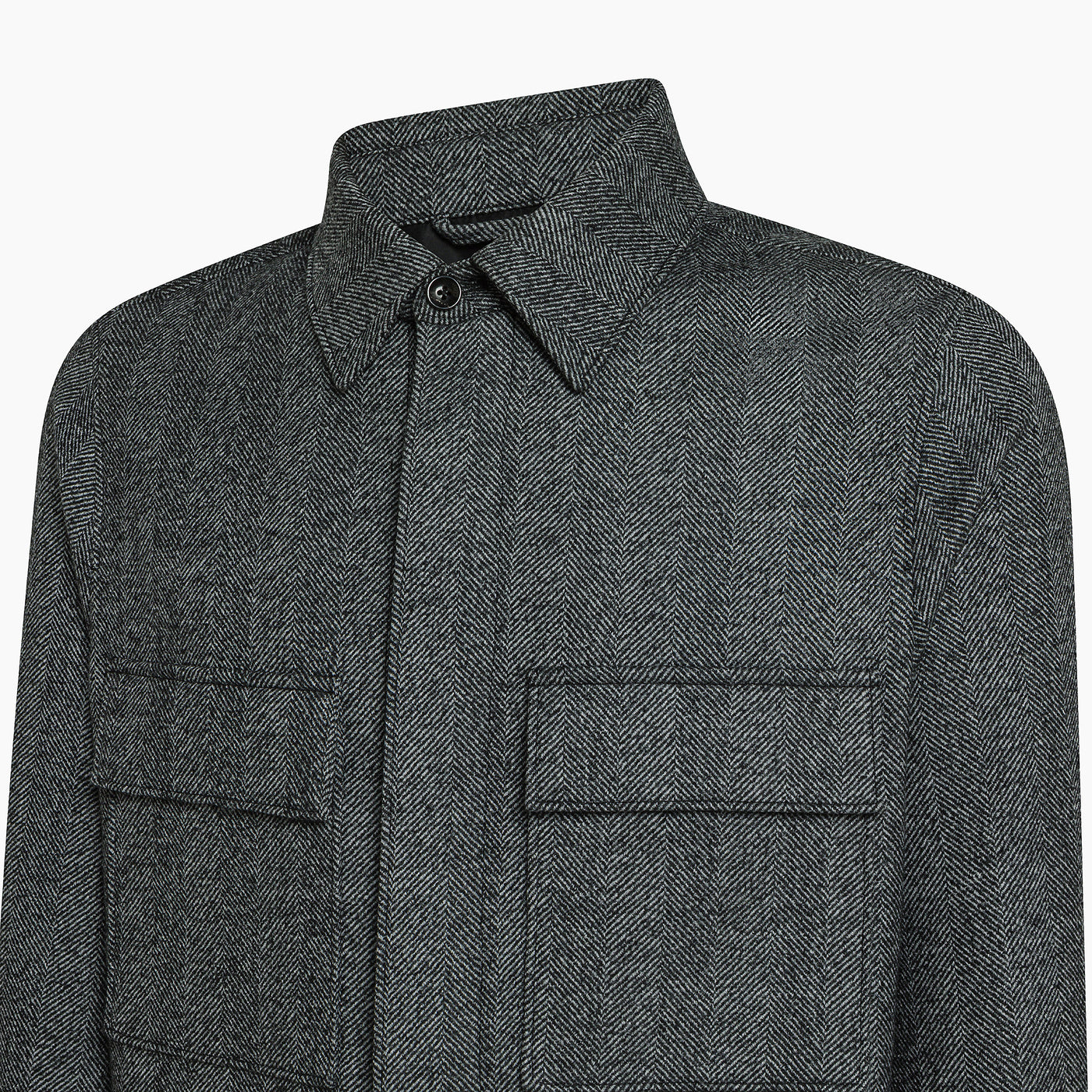 Norat jacket in double herringbone wool