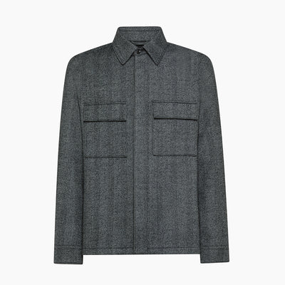 Norat jacket in double herringbone wool