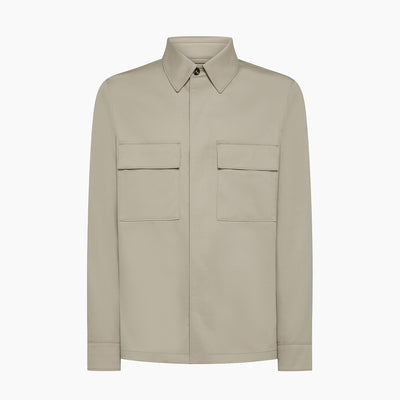 Front of the men’s Norat jacket in Trofeo cotton and wool