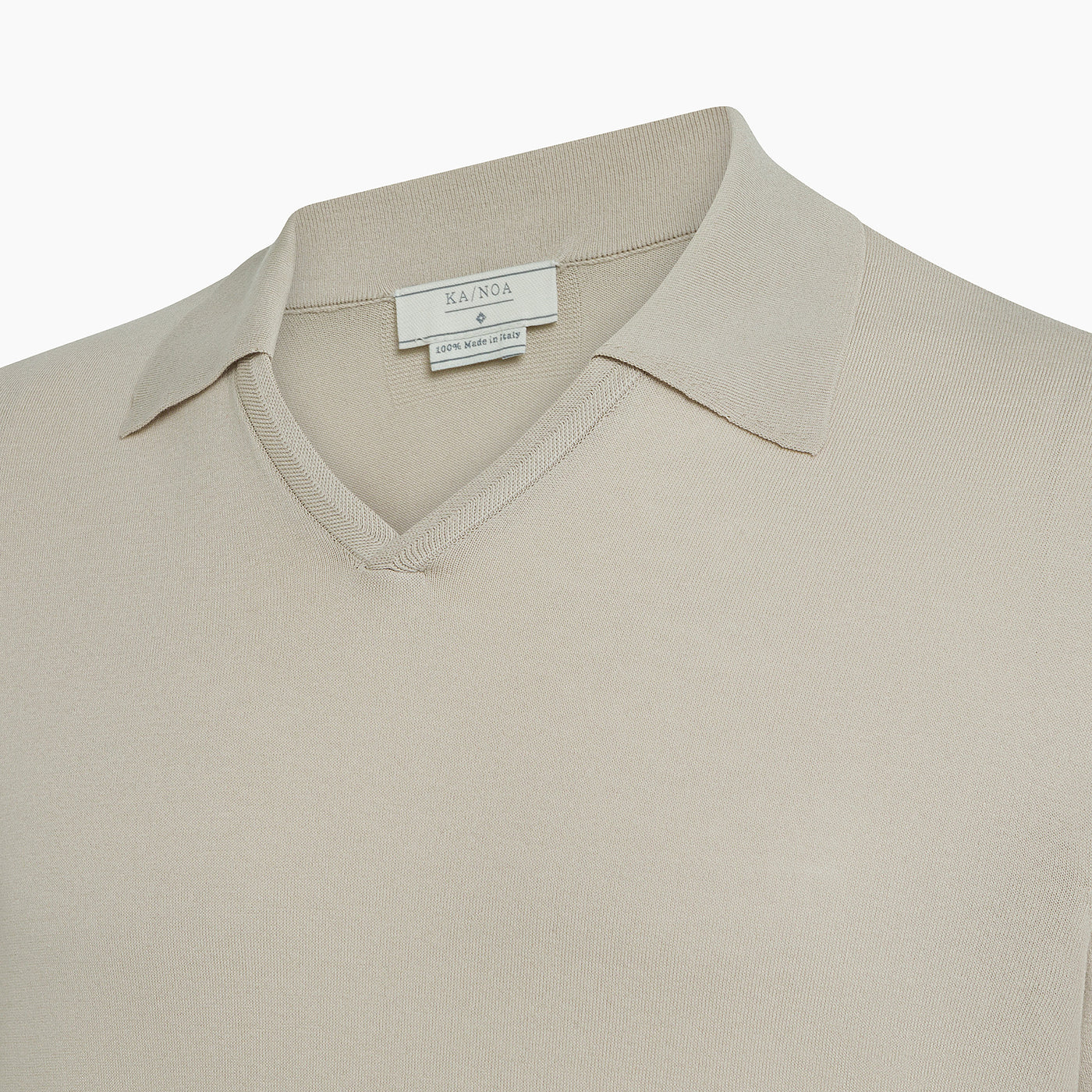 Randy long-sleeved knitted Polo in Egyptian cotton