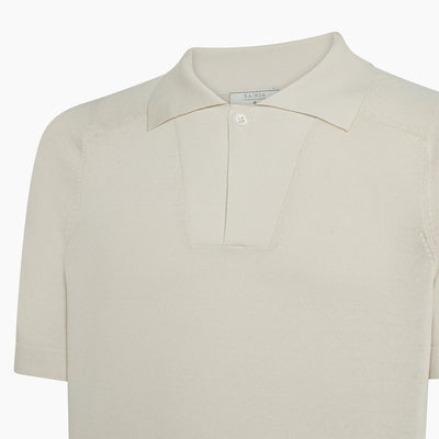Rob elegant knitted short sleeve polo