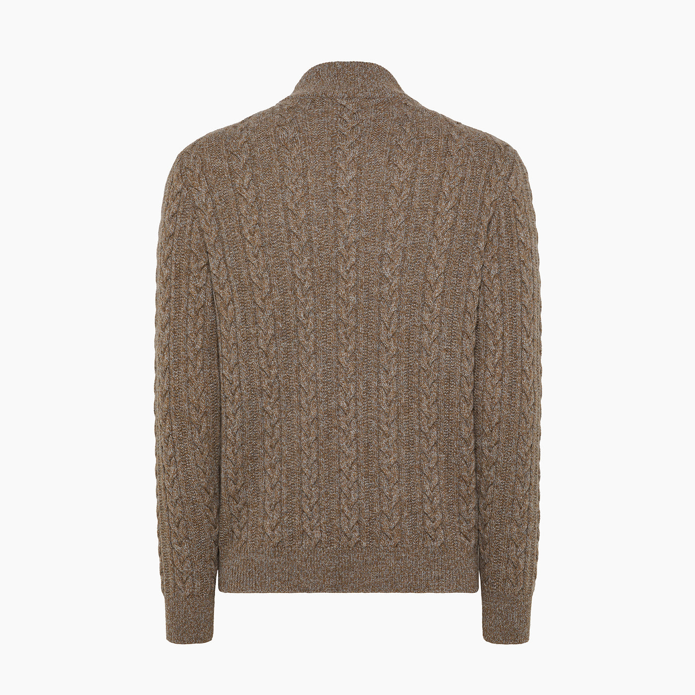 Sauvian knitted Crew Neck in Mouliné Cashmere