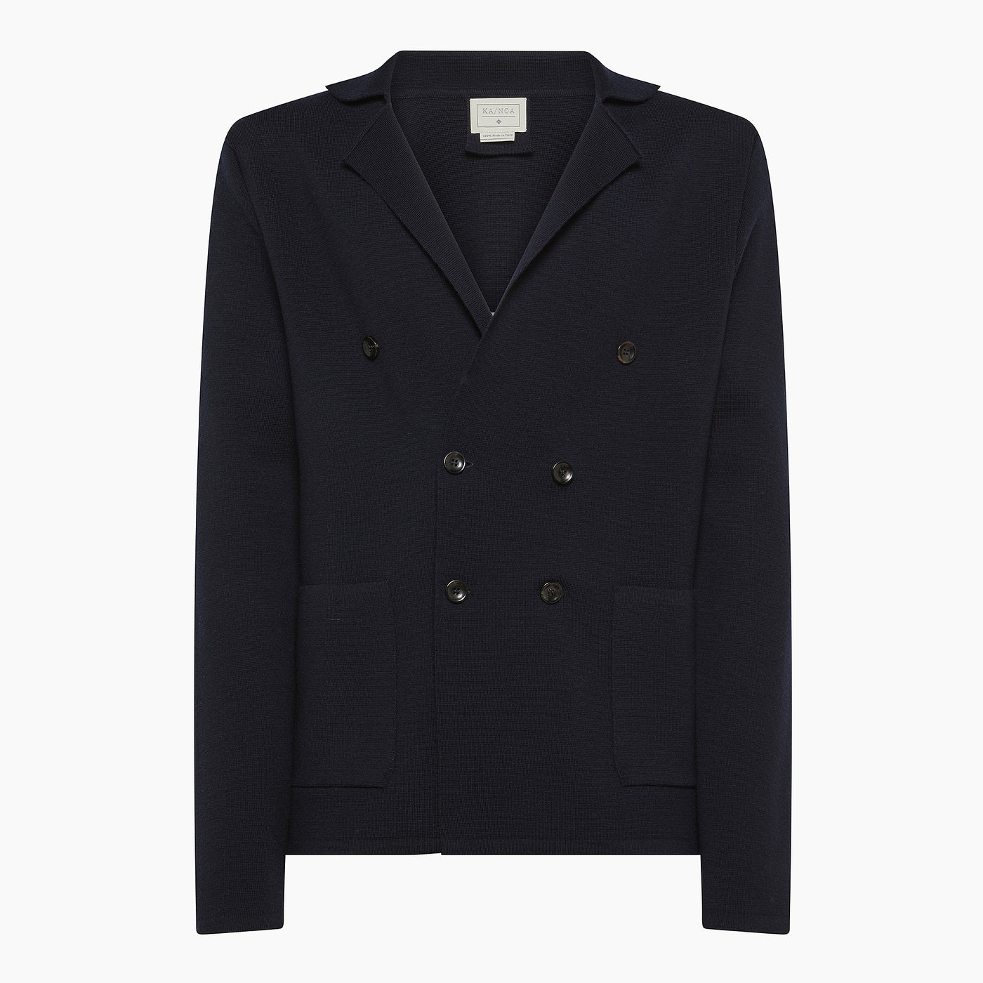 Sinclair double brested knitted blazer in Extrafine Wool