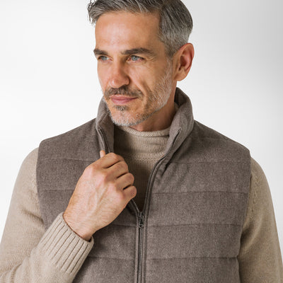 Sow Cashmere and Down padded Vest