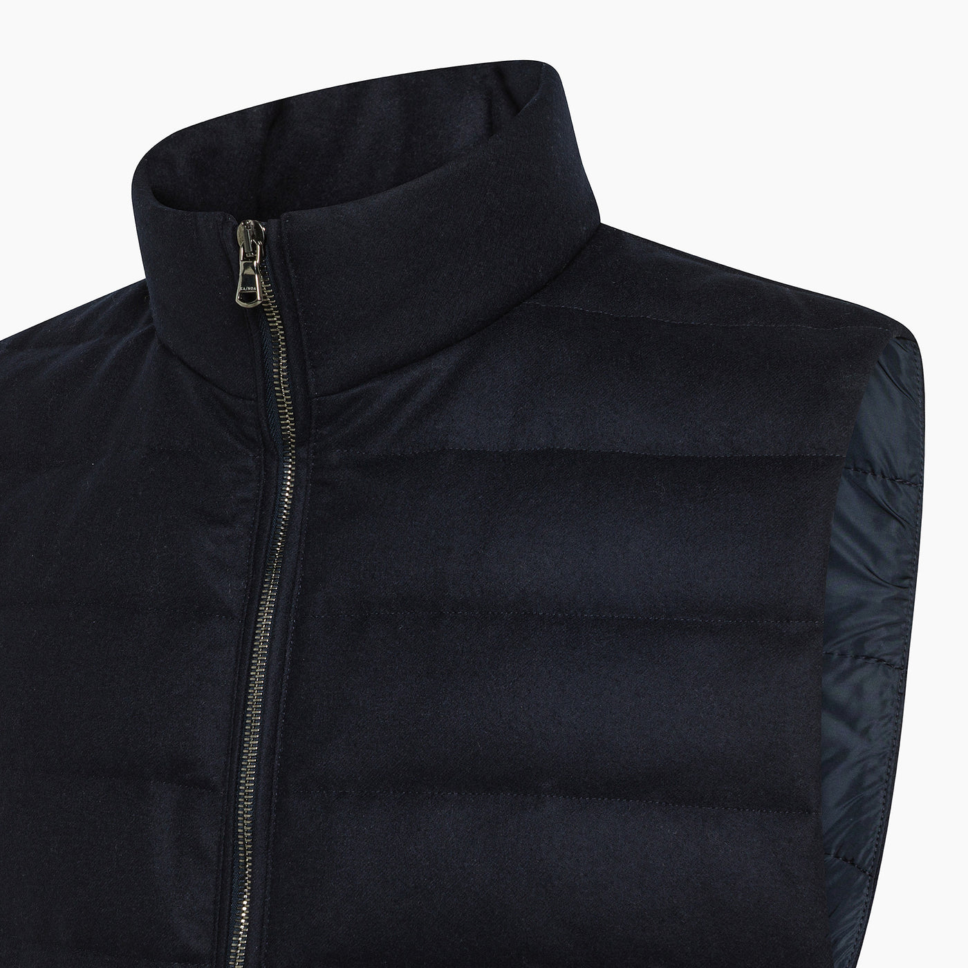 Sow vest in water repellent Wool Flannel