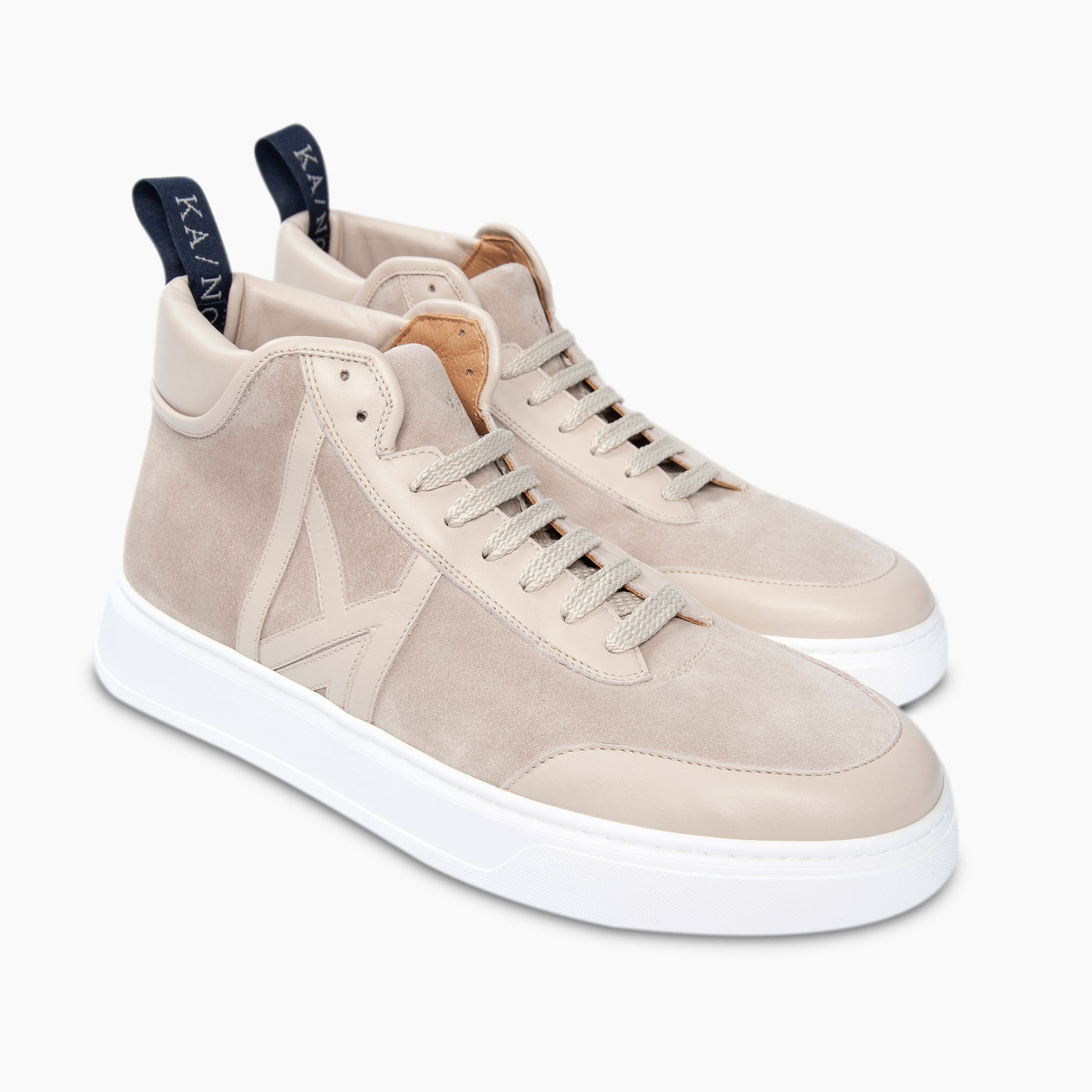 SHARE suede leather mid-sneaker
