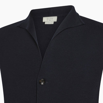 Trueman vest punto Milano in Extrafine Wool