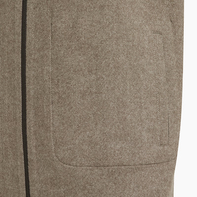 Tyler double vest in herringbone Magnifico wool