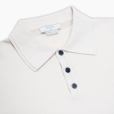 Tandery short-sleeved knitted Polo in Egyptian Cotton