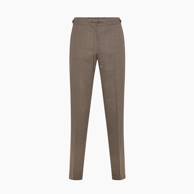 Vince easy pants with drawstring in Defender Lux Hopsack Wool