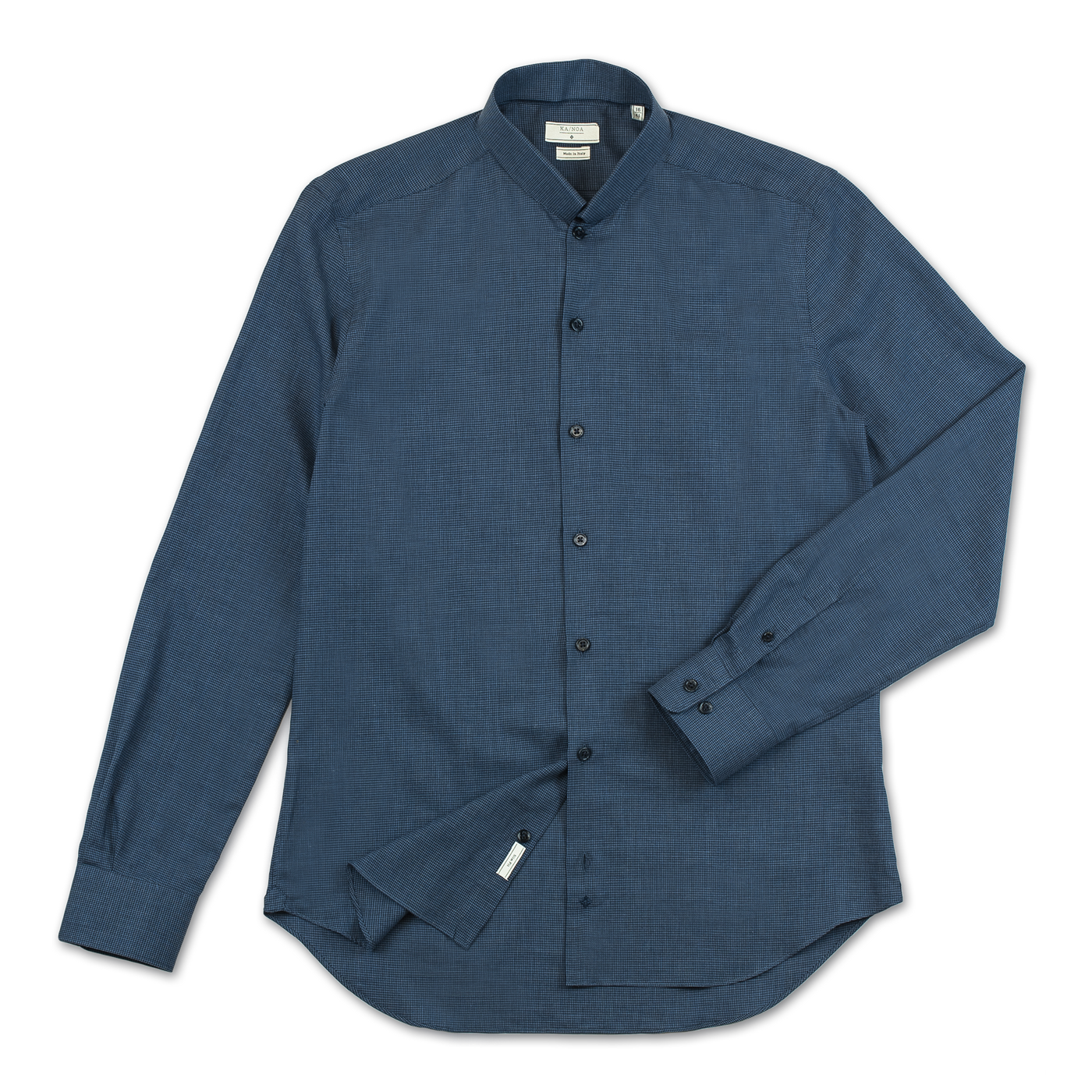 Conrad shirt flannel melange (pdp ocean blue)