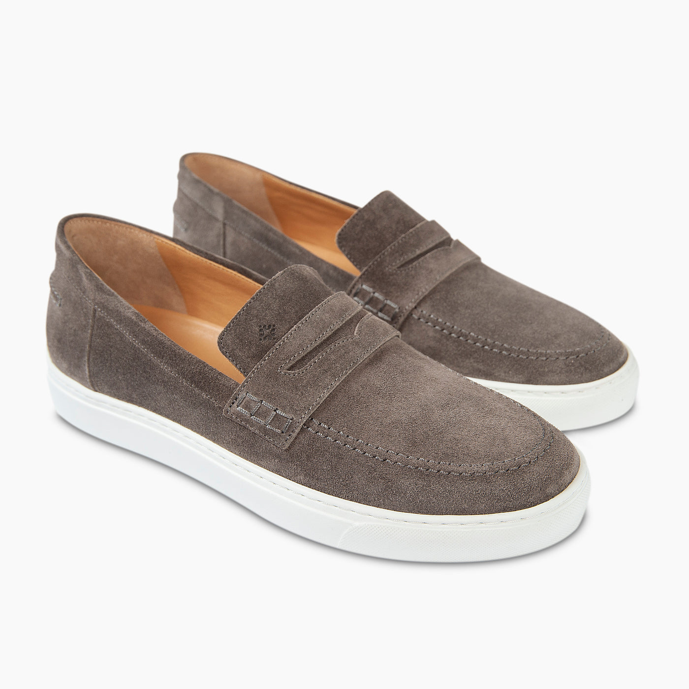 AND casual moccasins in suede and rubber sole