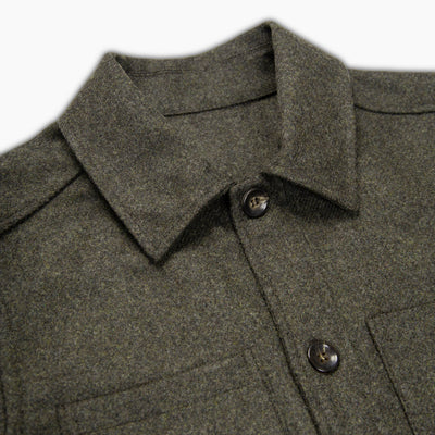 Ash Outer Shirt Honey Way wool cashmere flannel