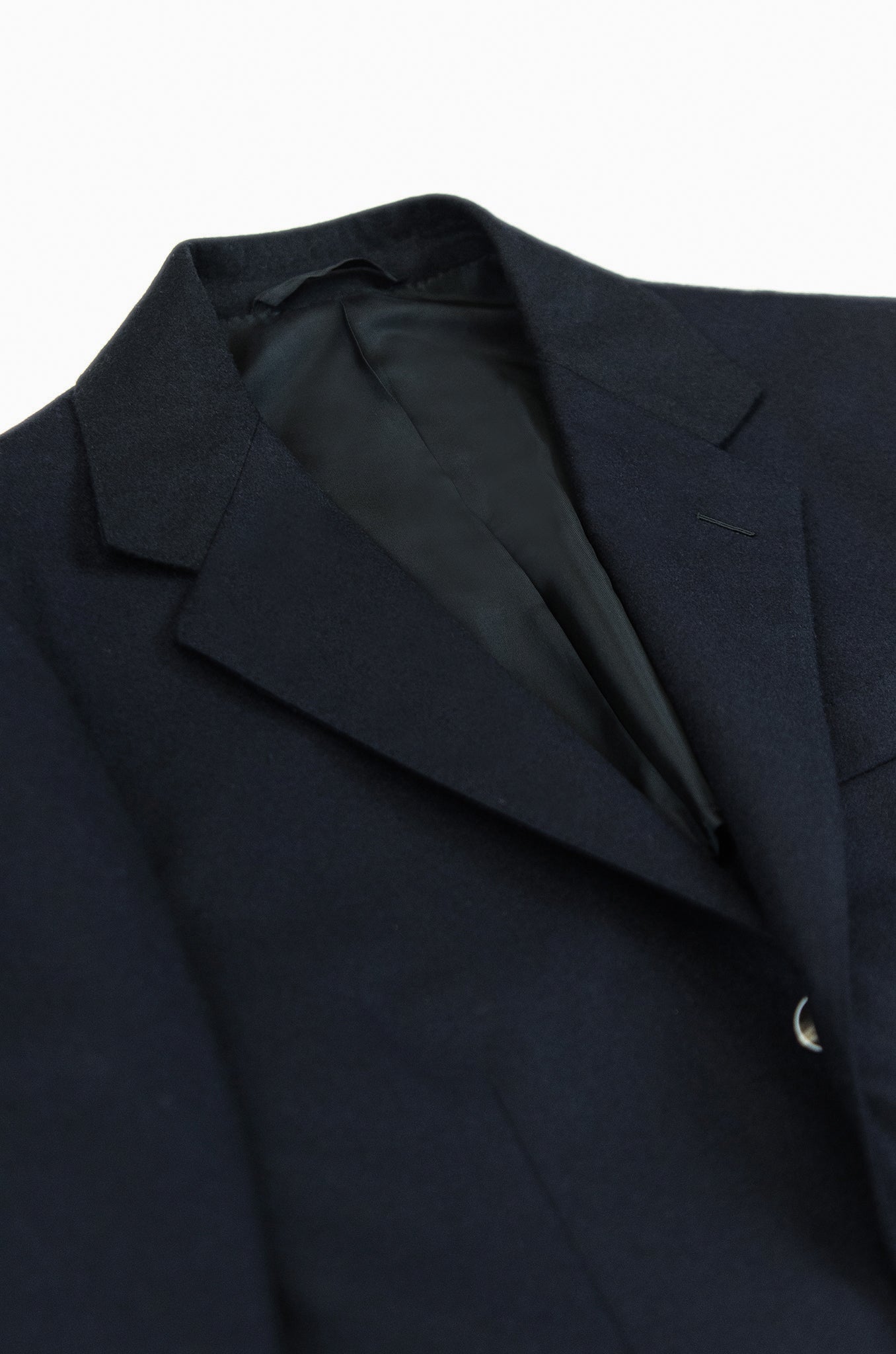 Blasi blazer solid flannel wool (Dark Blue)
