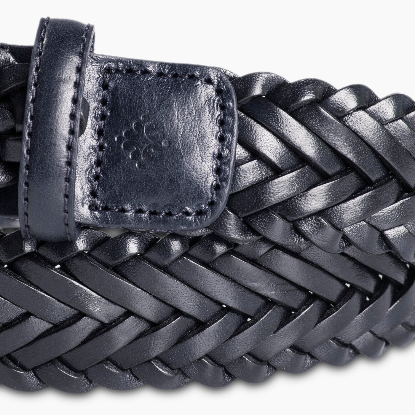 Berry hand woven leather belt