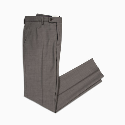 Boris Chino Pants Classic Light Wool Super 100' (charcoal grey)