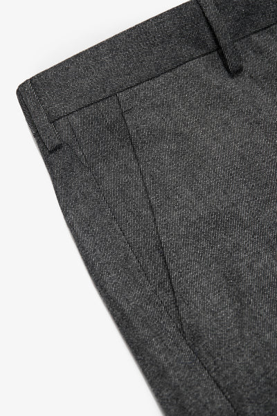 Boris Chino Denim Pants Cotton and Wool Stretch (charcoal)