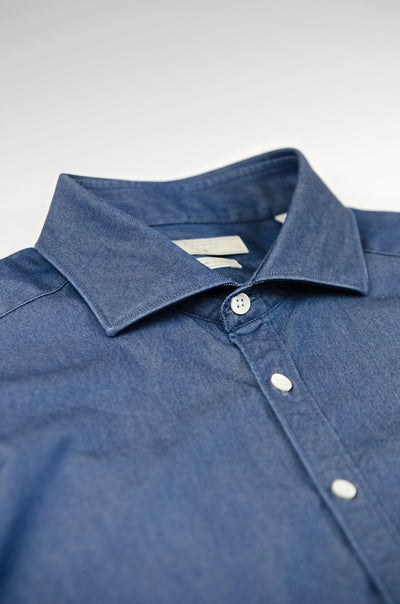 Clodoveu Soft Light Denim Shirt (ocean blue)