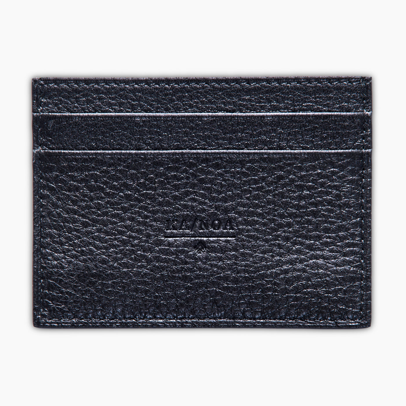 Cesar 100% deerskin leather credit card holder (dark blue)
