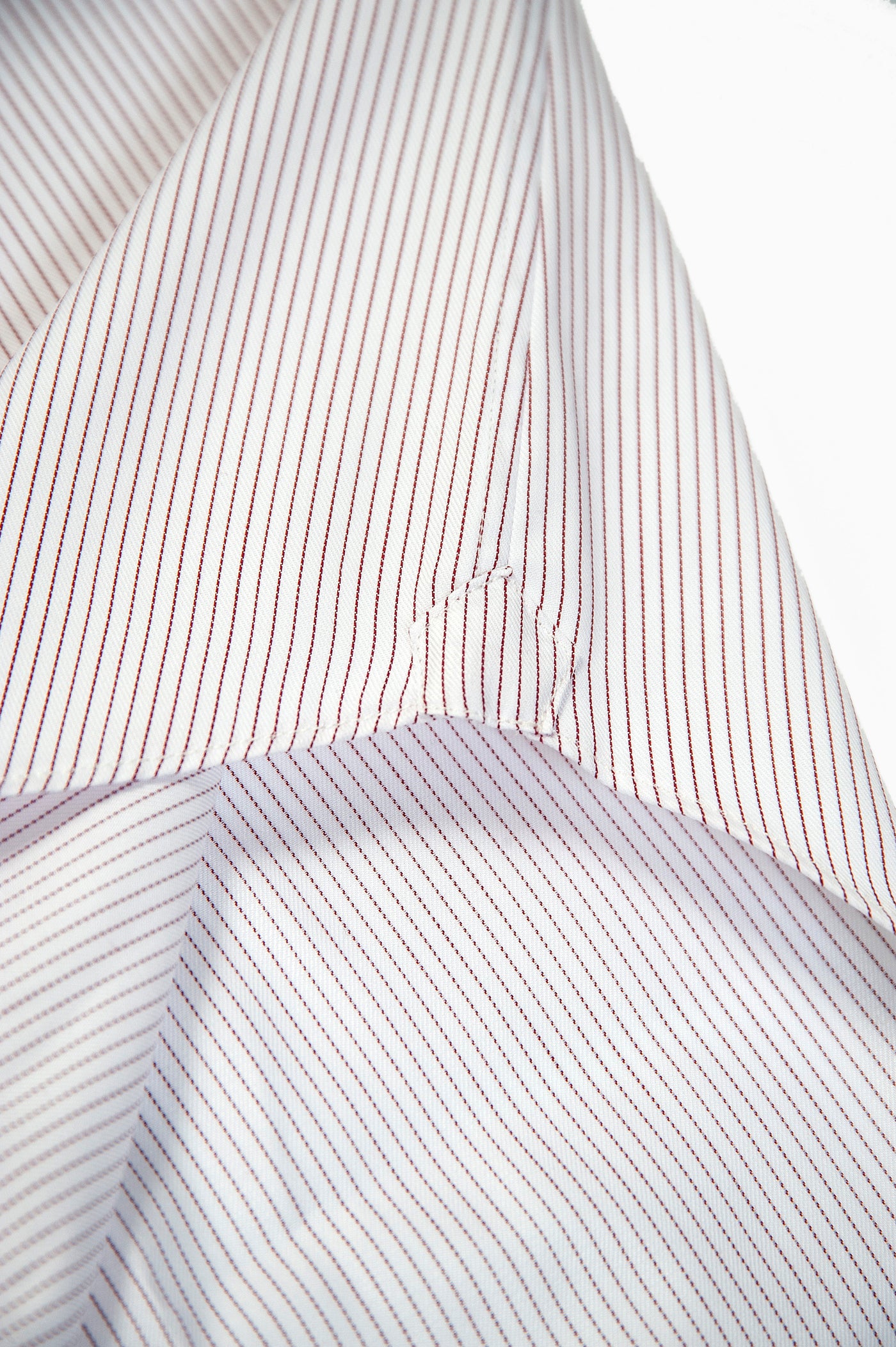 Clamenc All day long-sleeved shirt in Journey (red stripe twill)