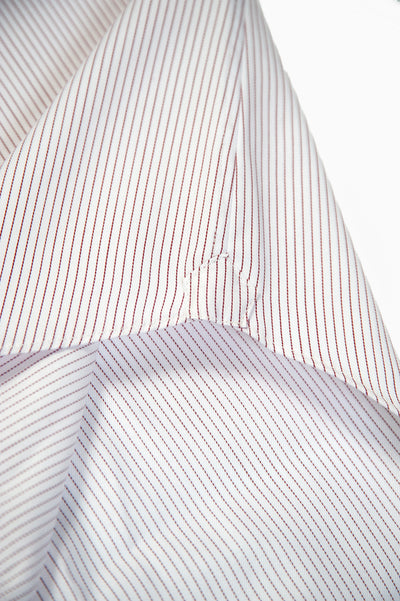 Clamenc All day long-sleeved shirt in Journey (red stripe twill)