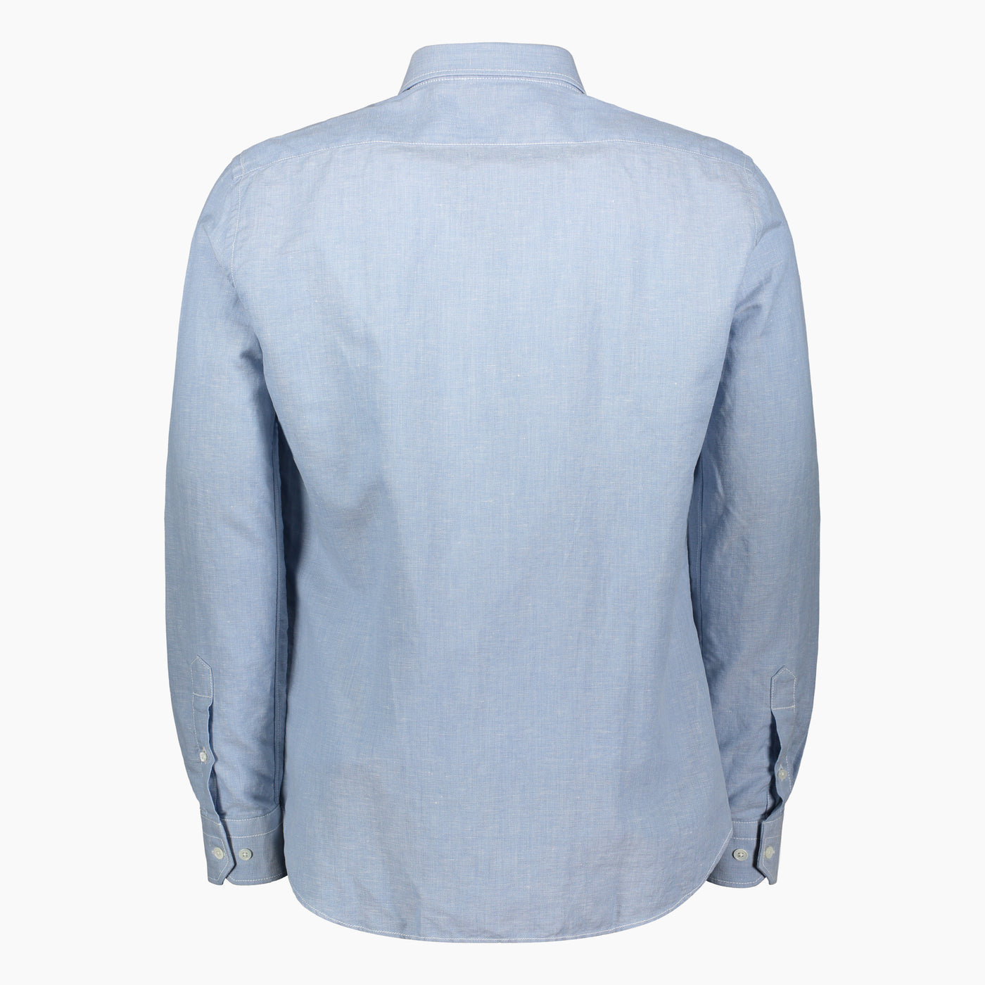 Clodoveu long-sleeved shirt in master oxford linen (sky blue)