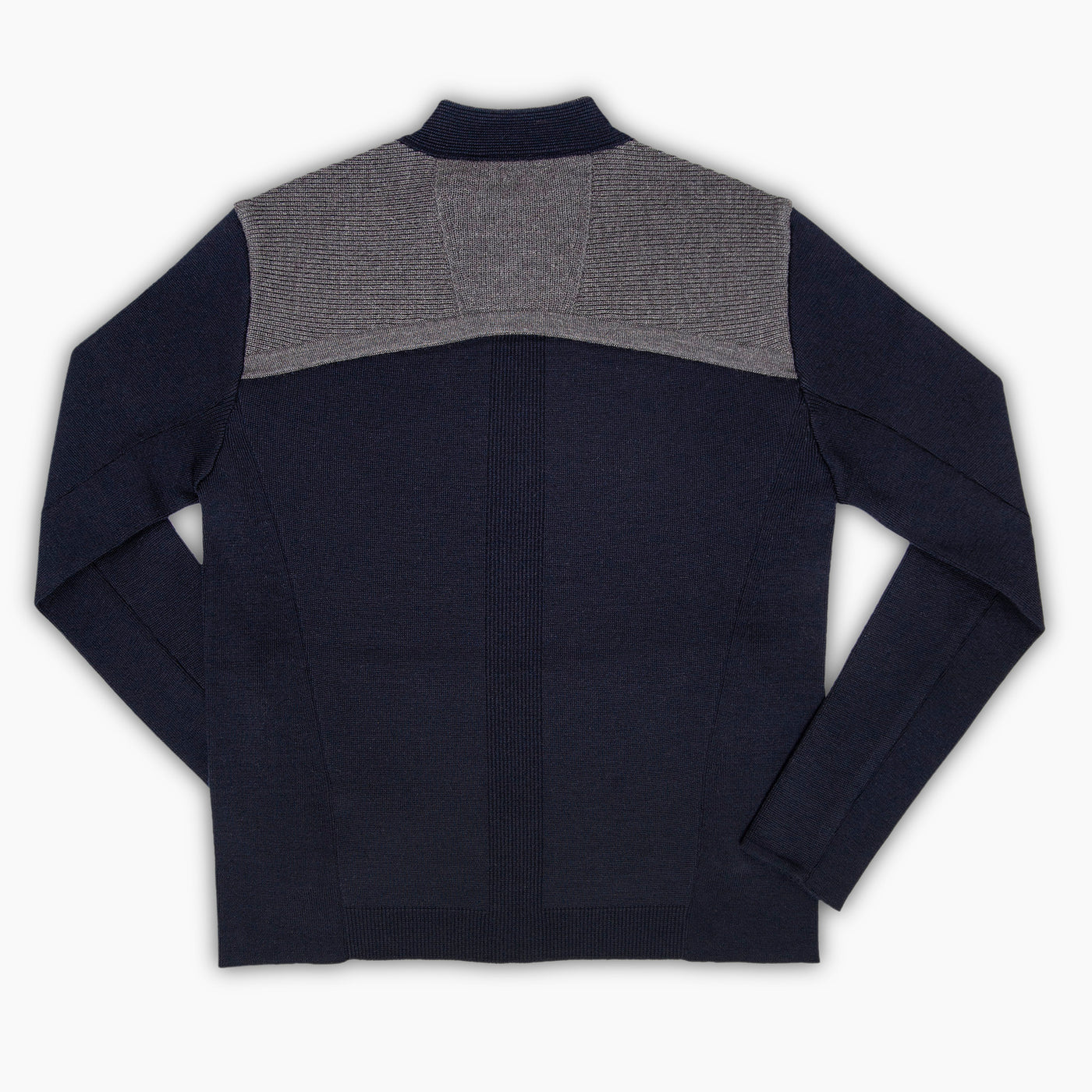 Colà Knitted full zip jumper punto Milano (two tones)