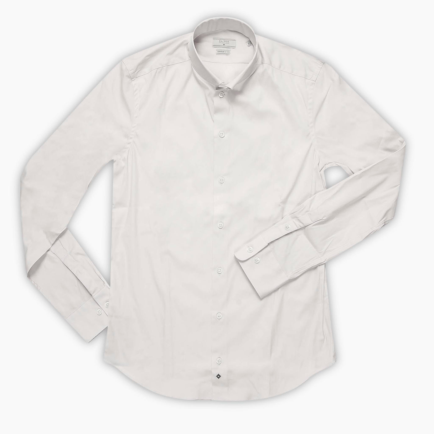 Conrad shirt satin stretch (natural white)