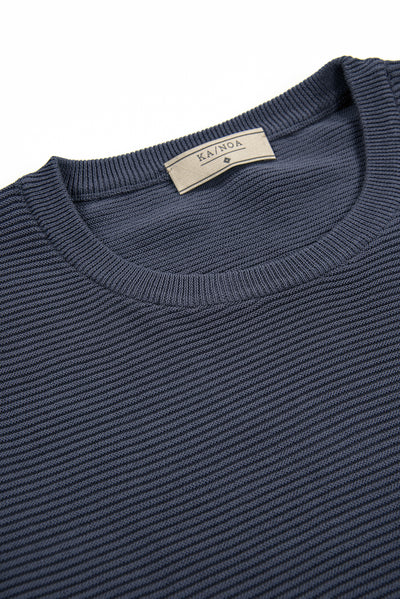Malten T-Shirt Tricot Compact Cotton (dark blue)
