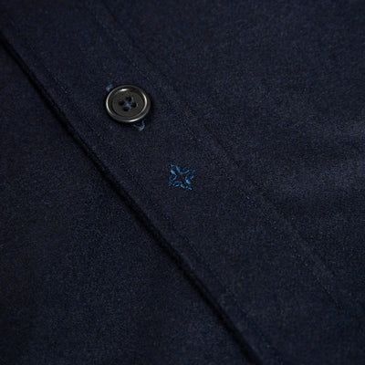 David Wool Outer Shirt (Dark blue)