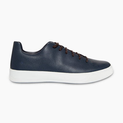 Dermot full-grain calfskin leather sneaker (dark blue)