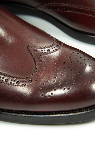 Eduard Chelsea Leather Shoes  (aubergine)