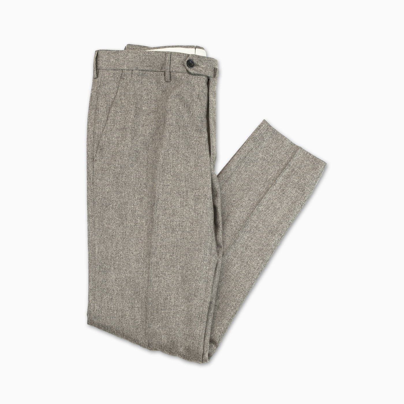 Flavien Chino Pants Wool Flannel (Taupe Melange)