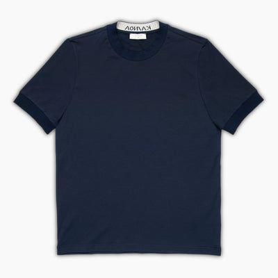 Falco short sleeved T shirt crew neck with stripe