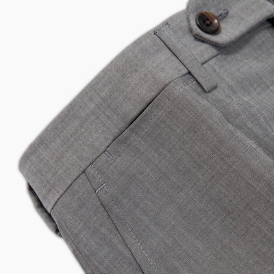 Suit Gaston Blazer and Flavien Pant in panama wool and mohair (grey melange)