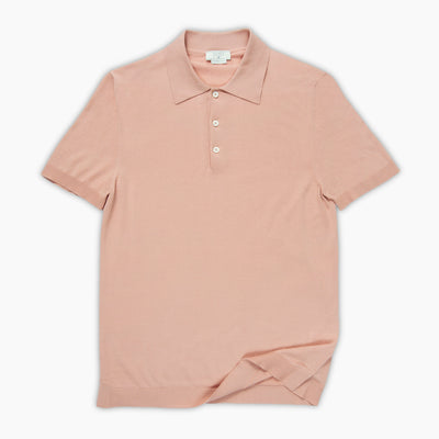 Florent short-sleeved knitted t-shirt in compact Egyptian cotton