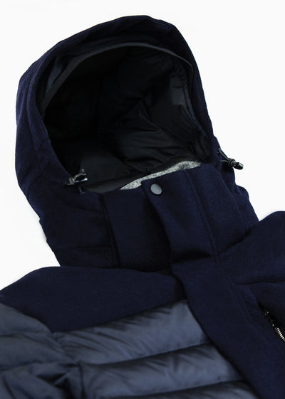 Hereve winter hybrid down ski jacket (dark blue)