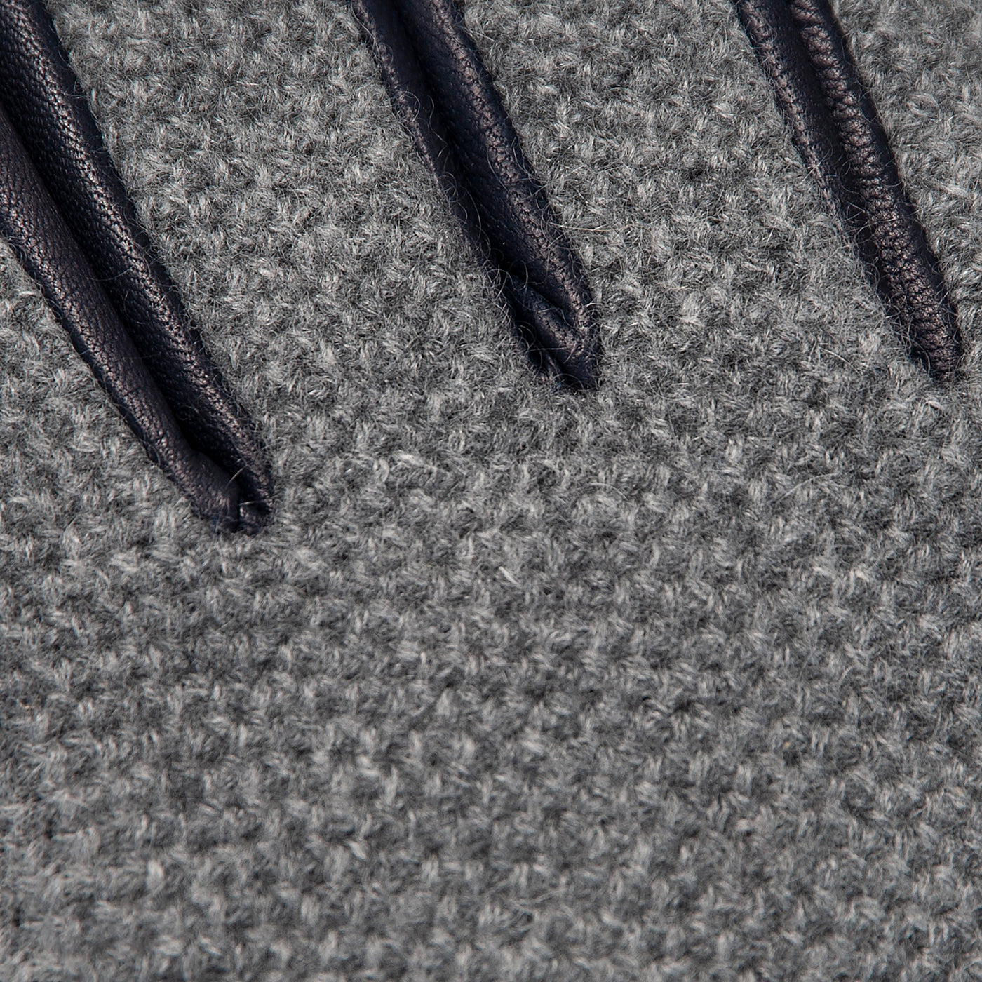 Hugo Leather gloves-cashmere knit and soft nappa