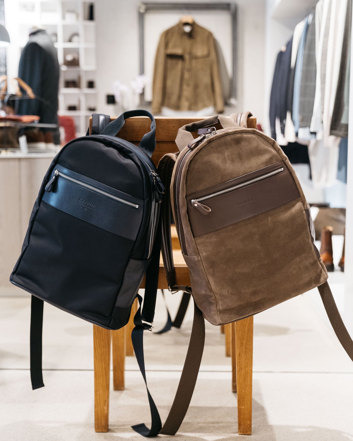 K-NOAH back pack in suede leather