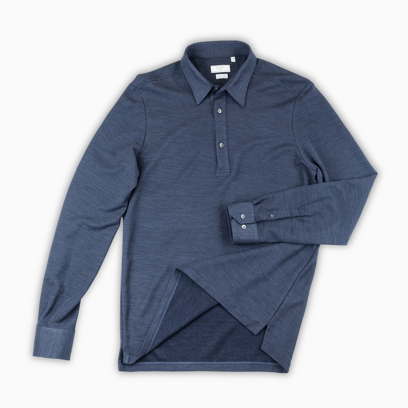 Jean Polo Shirt Silk and Cotton (dark blue)