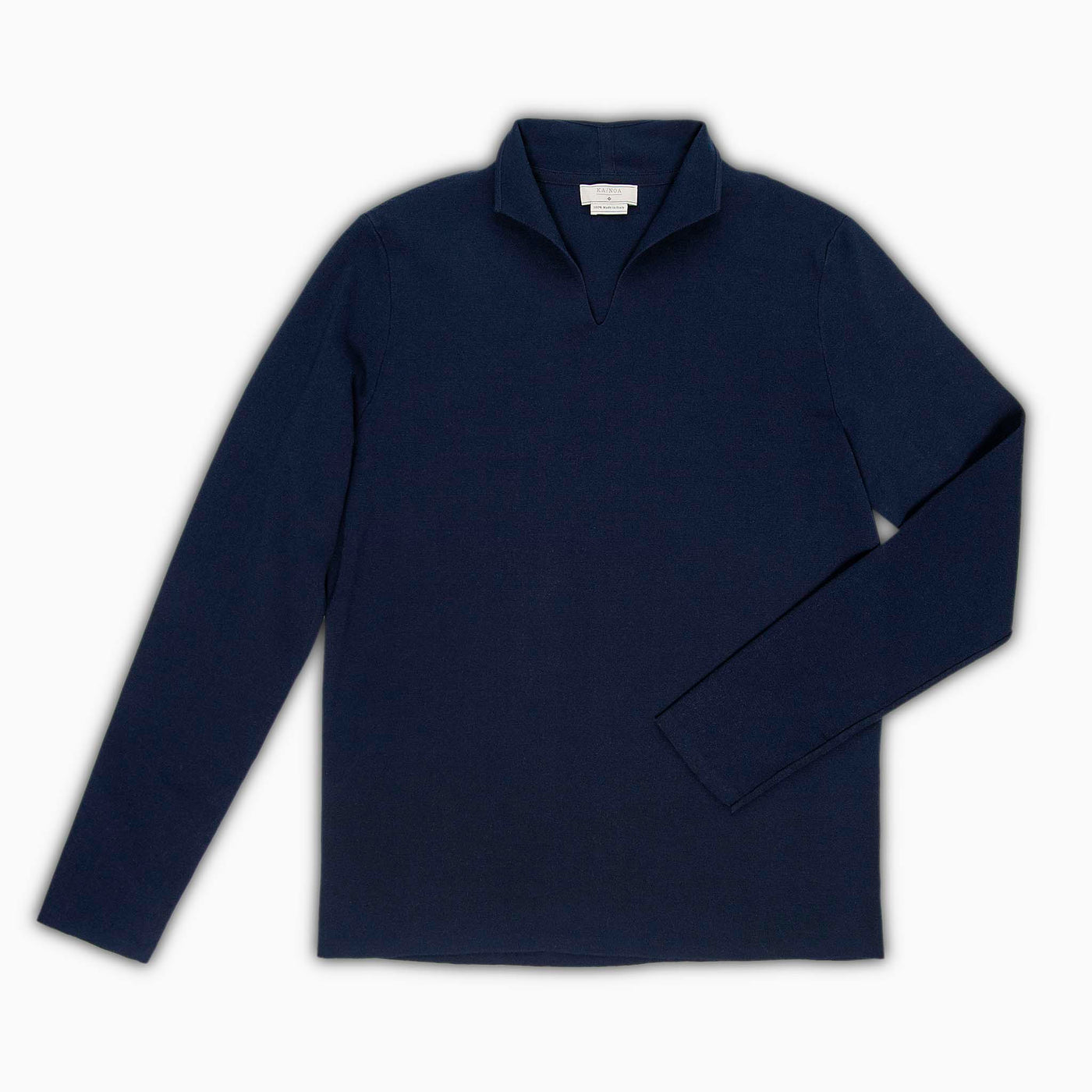 Joel long sleeved jumper with buttonless opening