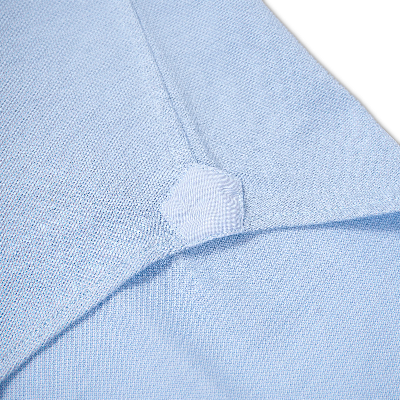 Jonas shirt in 100% yarn-dyed piquet cotton (air blue)