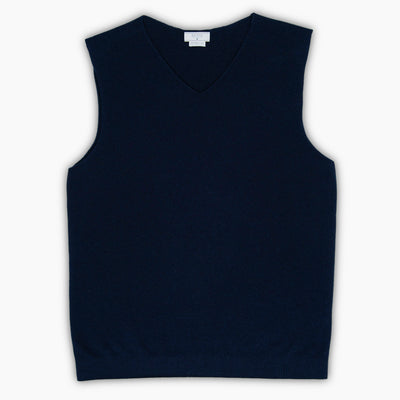Jourdan Knitted vest Merino wool and cashmere (Dark Blue)