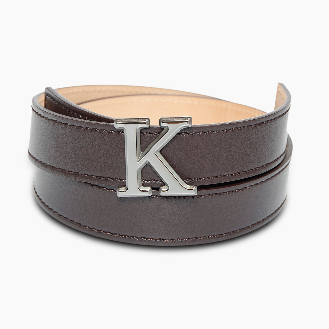 K Logo belt buckle and strap (testa di moro) *