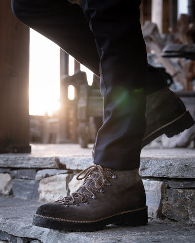 Marmolada suede urban trekking shoe entirely handcrafted - MEN