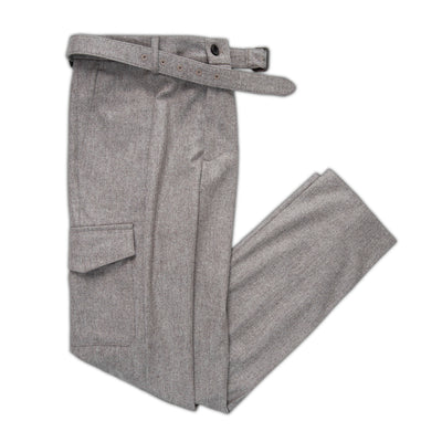 Kasey belted flannel cargo pants