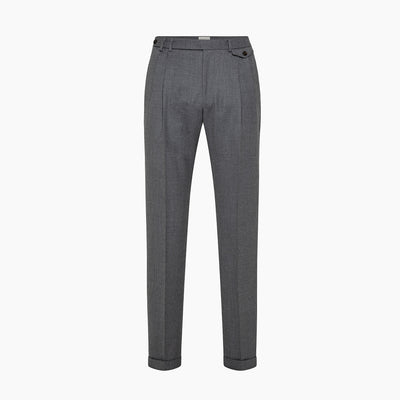 Lowell washable flannel wide pleated pants