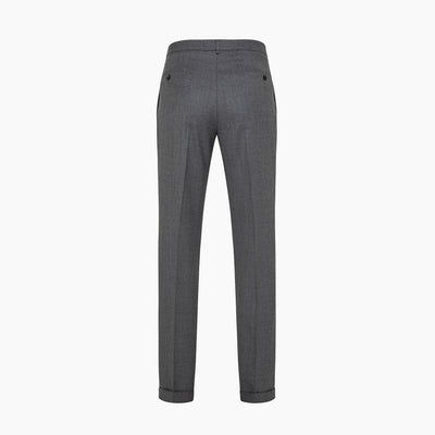 Lowell washable flannel wide pleated pants